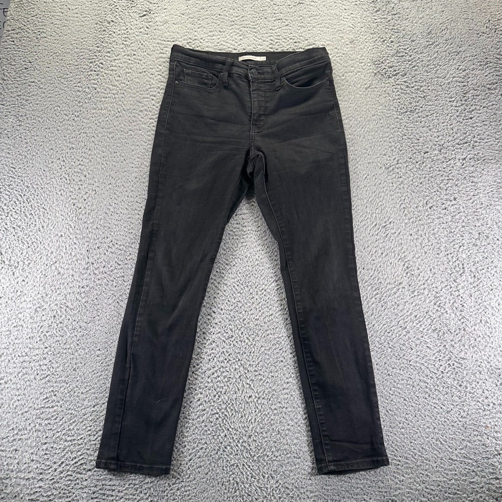 Levi's‎ 311 Shaping Jeans Women 28x28 Black Cotton Denim Skinny Stretch Workwear